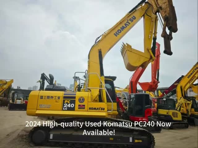Second Hand Komatsu PC240 Excavator with 141.2kW Power and 24800 - 25400kg Working Weight