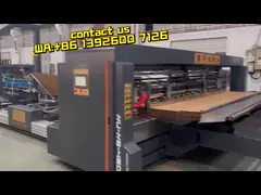 China Automatic Steel Flexo Printer And Slotter Die Cutter Customized Machine supplier