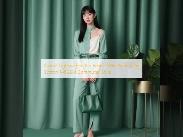 Casual Elastic Fabric 148GSM Polyester And Nylon Blend Fabric Lightweight