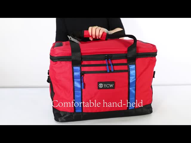 Silver White Large Insulated Tote Cooler Bag With Zipper Soft Men'S 60Can 0.8kg