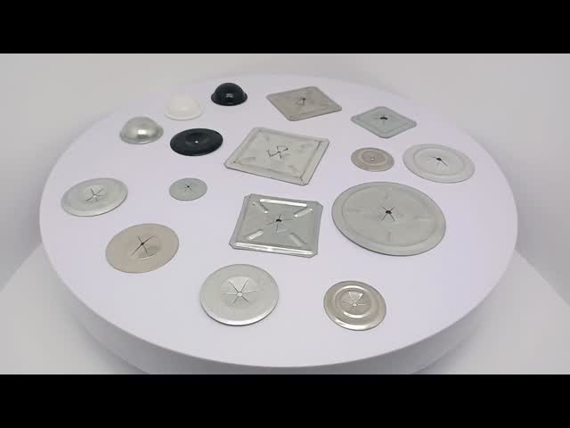 1.5 Inch Perforated Insulation Self Tightening Washer Flat  Round Galvanized Steel For Wall And Ceiling