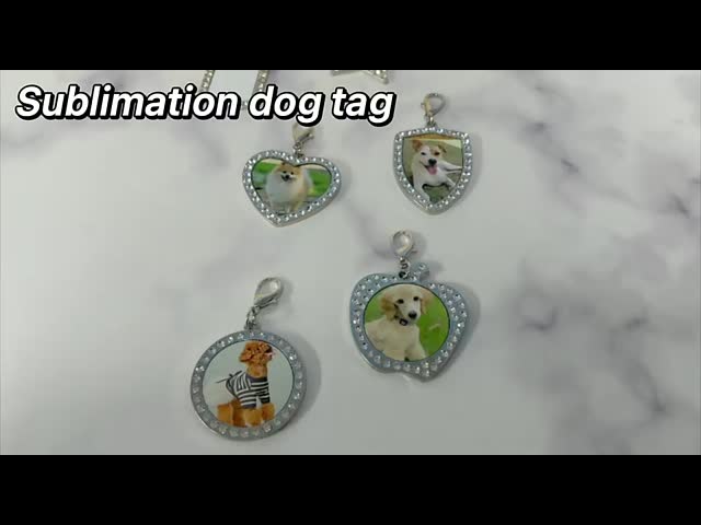 Personalized Metal Dog Tag With Diamonds Diy Custom Dog Tags For Pets