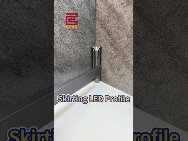 Customizable Durable Aluminum Skirting Board With LED Channel Mounting LED Profile