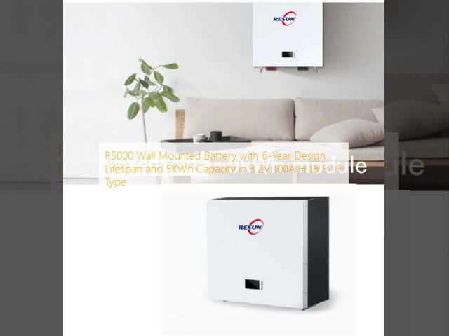 5KWh Capacity Wall Mounted Battery with 10-Year Design Lifespan and 100A Discharge Current for Reliable Energy Storage