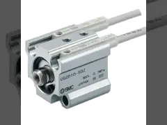 SMC CQ2B alliage d'aluminium à double action pneumatique à cylindre compact video