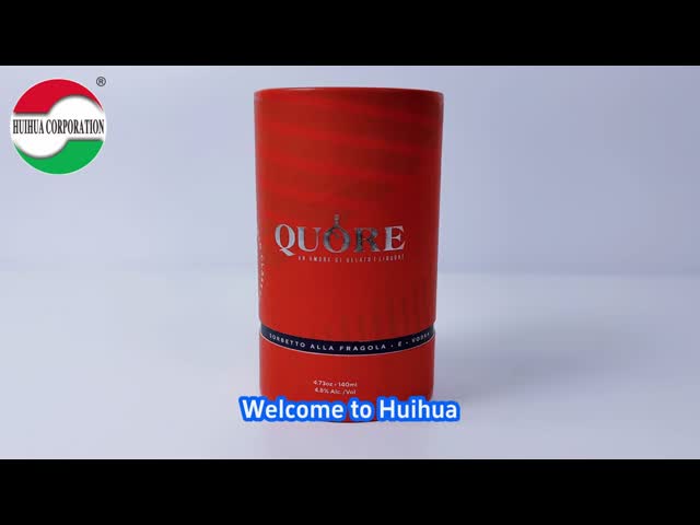 Custom Design Recyclable Paper Tube Packaging For Perfume Skincare Cosmetic Candle Essential Oil Round Box Cylinder Container