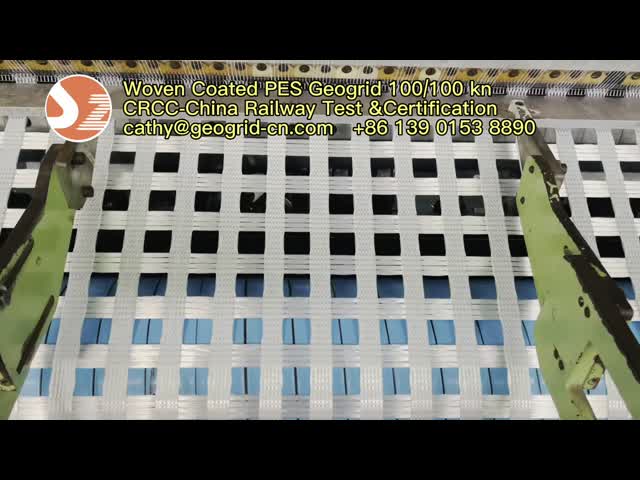 Geomalla Biaxial Precio PET BX Polyester Mesh Geogrid Anti Corrsion 5mx100m