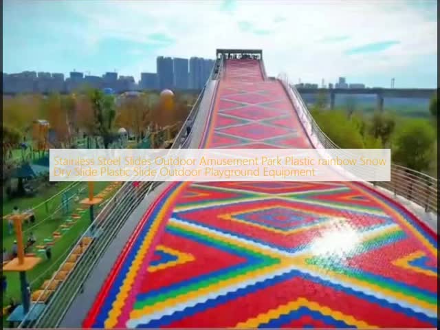 Outdoor Rainbow Slide for Playgrounds Durable All-Ages Fun