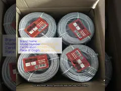 Clear Vinyl Coated Galvanized Steel Wire Rope with 3.0mm Diameter and 350 kgs Breaking Strength for Safety Protection
