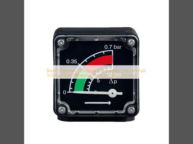 Black Differential Pressure Manometer The Ultimate Solution for Differential Pressure Measurement video