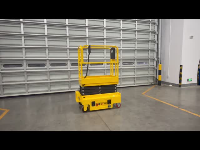 3m Platform Height Mini Scissor Lift Manual Pushing Aerial Work Platform With CE