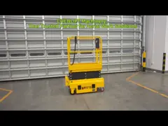 3m Platform Height Mini Scissor Lift Manual Pushing Aerial Work Platform With CE