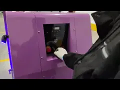 9m Platform Height Vertical Man Lifts DC Powered Double Mast Self Propelled