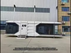 Futuristic Space Capsule House with Solar Panels 500kg