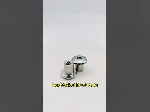 304 Stainless Steel Hex Socket Rivet Nuts M3 to M10 Smooth No Knurl