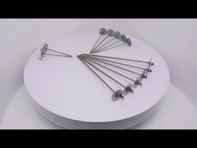 Zinc Plated HVAC Insulation Duct Liner Pins With Smooth Shank Cup Head Type