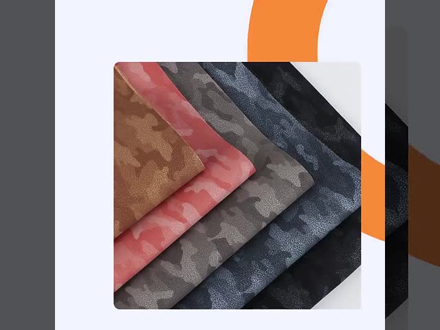 PU Frosted Sheepskin Nubuck Grain Camouflage Synthetic Leather Bag Shoes Wallet Decorate Notebooks Case Faux Leather Fabric