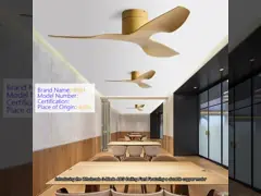 Wolesale   3 ABS Blades Ceiling Fan With All Copper Motor Remote Control 1-6 Gears Adjustable Wind Speed