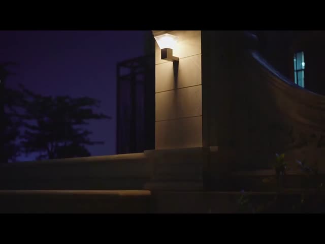 Exterior Modern Waterproof Solar Wall Light Hotel Garden Led Ip65 Solar Wall Lamp