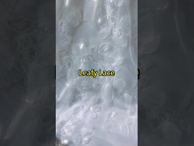 Sequin Embroidered FLoral Beautiful Mesh Ground Customized Design Factory For Gowns