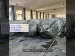Length 5m-30m Ship Launching Marine Airbags Customized With Nylon Rubber Inner Material