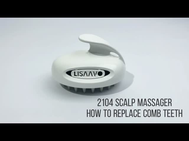 TPR Hair Wash Massager Detachable Hair Washing Scalp Brush FCC Approval