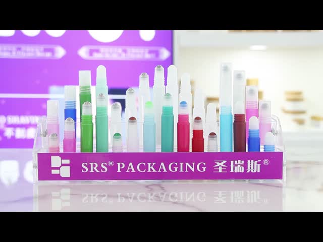 RPPH-2ml Mini Sample Size Clear Glossy PP PCR Roller Ball Bottle Applicator For Serum Essence