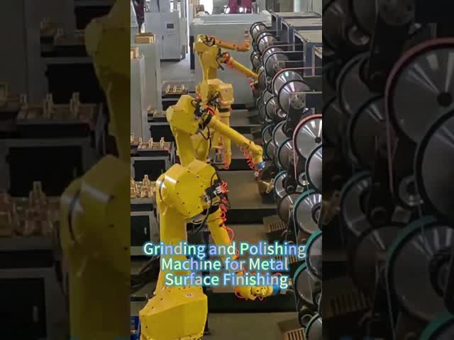 Fully Automatic Robot Grinding Polishing Machine for Metal Shells Motor Engine Casing
