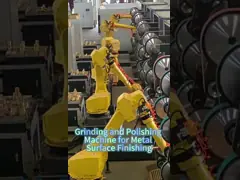 Fully Automatic Robot Grinding Polishing Machine for Metal Shells Motor Engine Casing