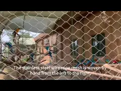 China 30cm*30cm Stainless Wire Mesh 316 Rope Net Fence For Staircase supplier