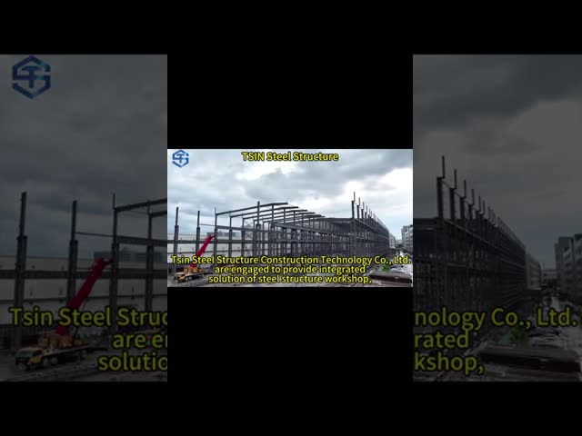 Prefabricated Steel Structure Warehouse For Industrial Q235B Q355B ASTM A36