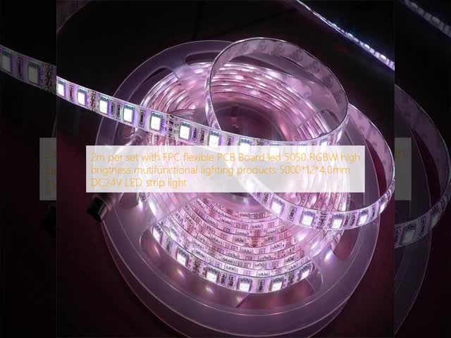 Multifunctional Lighting Products 2m Per Set LED Strip Light with FPC Flexible PCB Board and Epistar5050 Chip Material