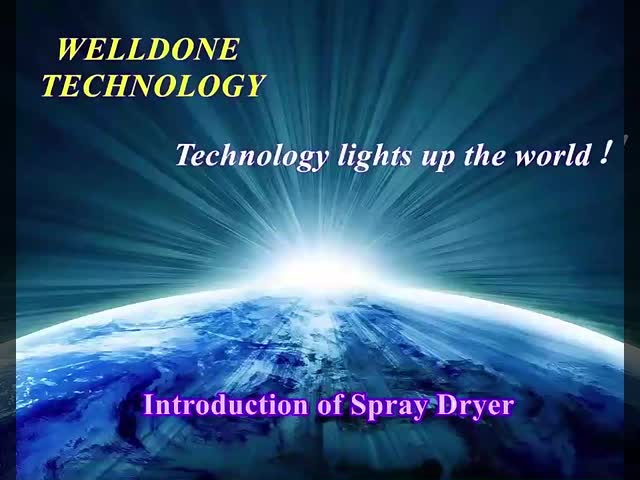 Energy Saving And Environmental Friendly Industrial Spray Drying Machine