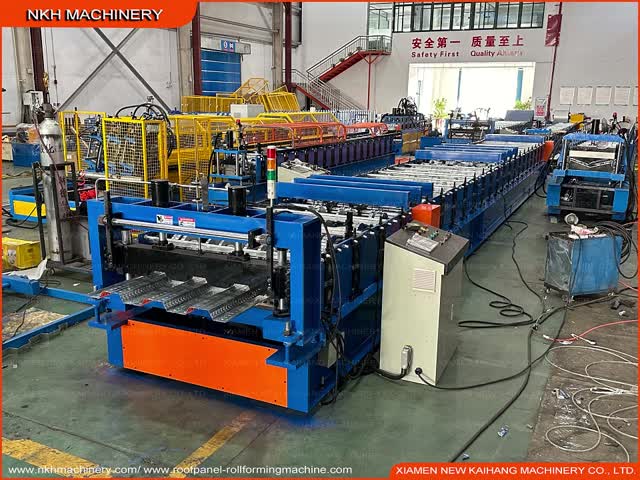 YX51-316-1000 Decking Roll Forming Machine Steel Decking Floor Decking Metal Forming