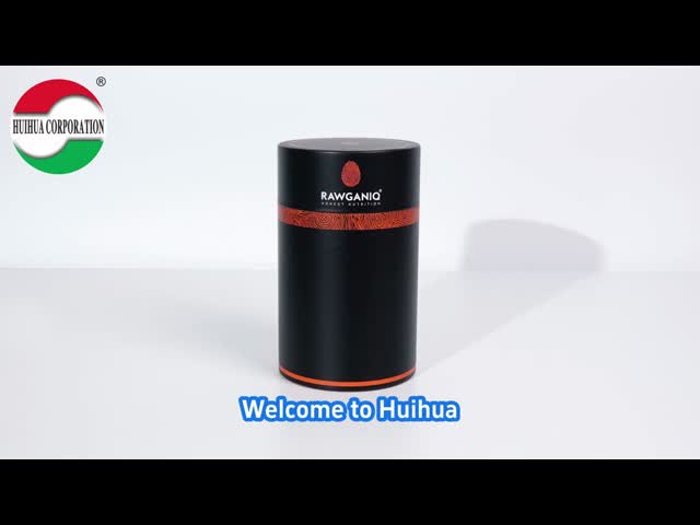 Custom Size Matte Kraft Paper Black Round Cylinder Coffee Tube Packaging With Aluminum Foil
