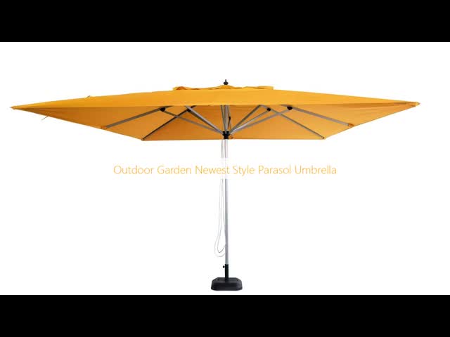 Commercial Aluminum Outdoor Garden Newest Style Parasol Umbrella OEM ODM