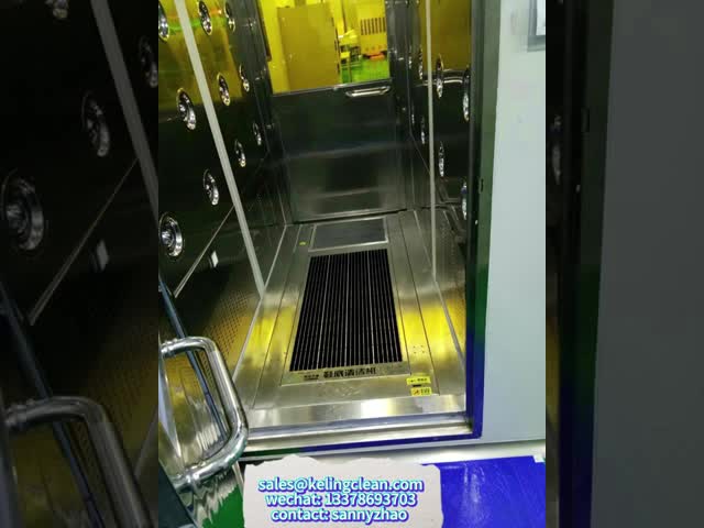 Fully Transparent Door Air Shower Tunnel / Air Shower Room With CE Certification