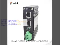 12~48V DC Power Input Industrial Gigabit PoE+ Injector