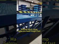 Factory Sale New 10 Tons Mobile Loading Bridge Container Ramp for Forklift Warehouse Movable Loading Dock Ramp Truck video