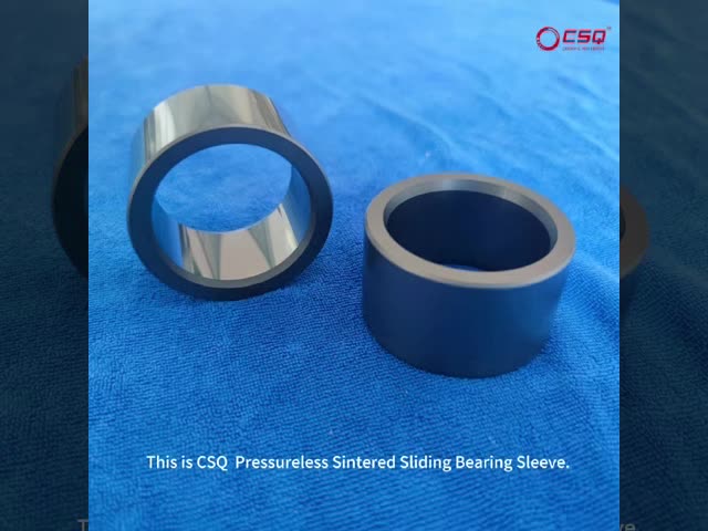 Customized SSIC Pressureless Sintered Sliding Bearing Sleeve For Pump