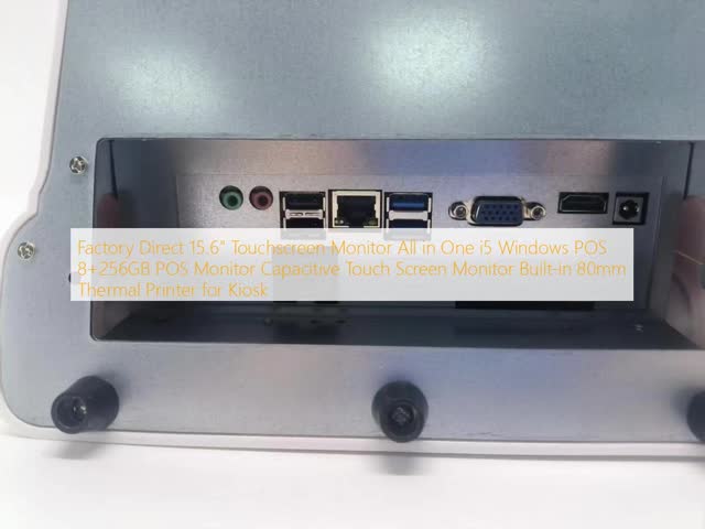 Long Life Time 15.6 Inch Industrial Touch Monitor With Built-in Thermal Printer And 10 Point Capacitive Touch