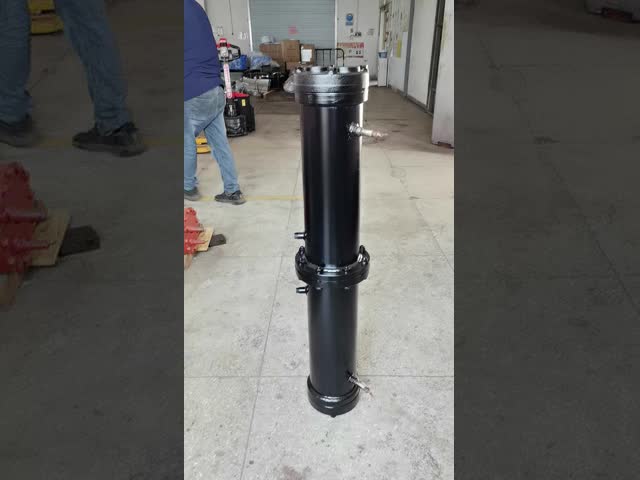 Compacto condensador de cáscara y tubo intercambiador de calor de cáscara y tubo personalizado El video