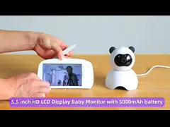 5.5 Inch 2 Way Full HD Video Babyphone Camera with Crying Detection Supported and Up To 32GB Storage Capacity