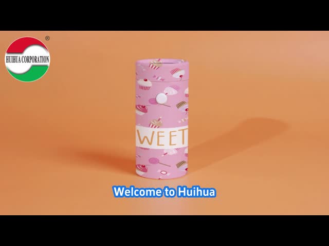 Custom Eco Friendly Biodegradable Childproof Resistant Packaging Boxes Round Shaped Cylinder Paper Tube With Child Lock