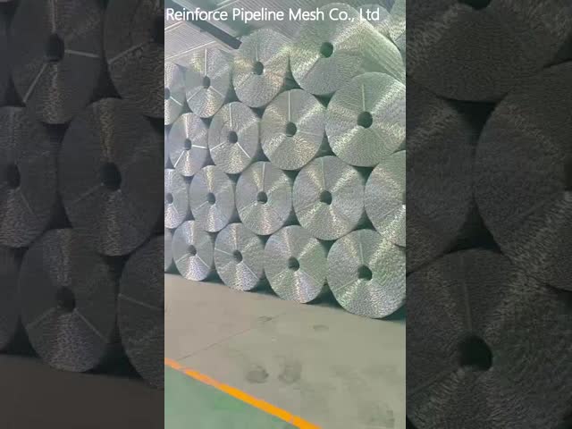 Ten Lines Welded Galvanized Wire Pipeline Reinforced Mesh For Subsea Gas And Oil Pipeline