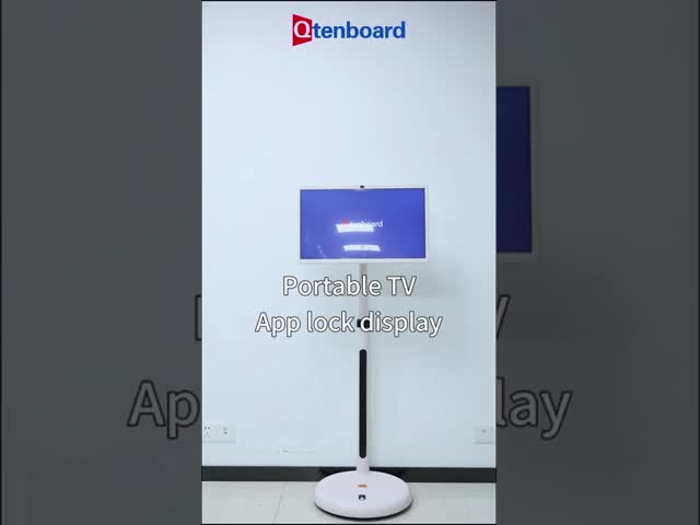 Qtenboard 27 32インチ オフィス会議 タッチスクリーン モバイル スマートテレビ 無線WiFi ローリング Android 13 ポータブルテレビ