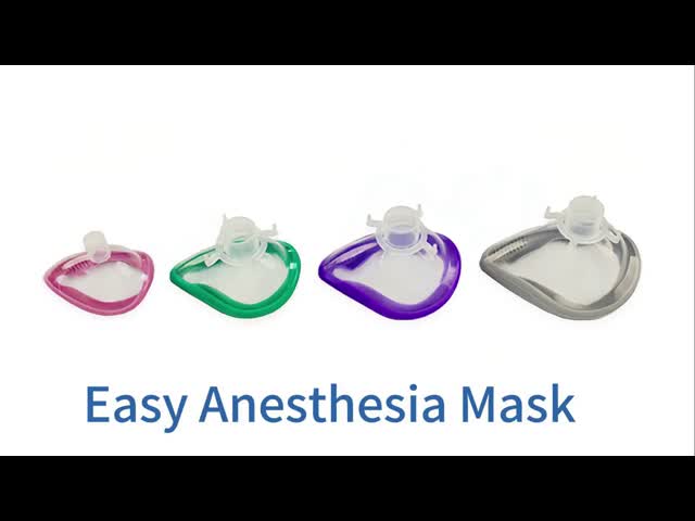 CE ISO Approved Disposable Easy Anesthesia Mask with Quick-Fit Design