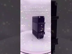 Industrial Serial RS232/RS485/RS422 Fiber Optic Modem with Plug-and-play hot pluggable