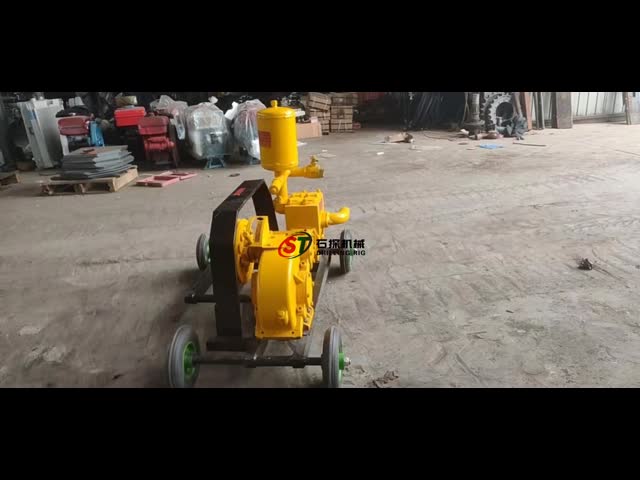 Bomba de lama triplêx de acção única para levantamento geológico utilizada para máquinas de perfuração terrestre vídeo