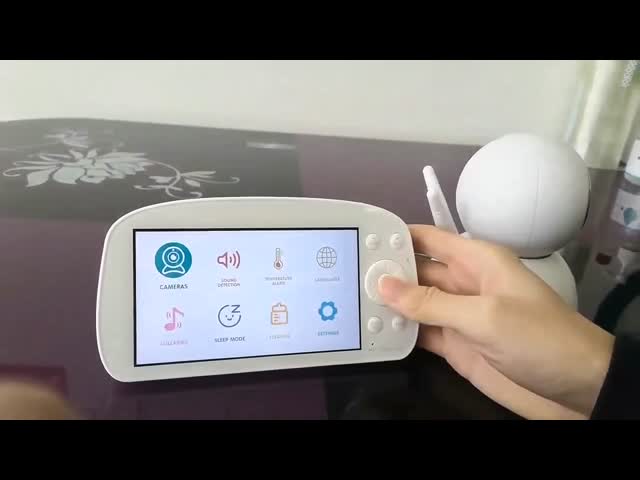 5 Inch 720P PRO Security Baby Monitor Cameras With Visual Sound Alarm 360 PTZ Camera